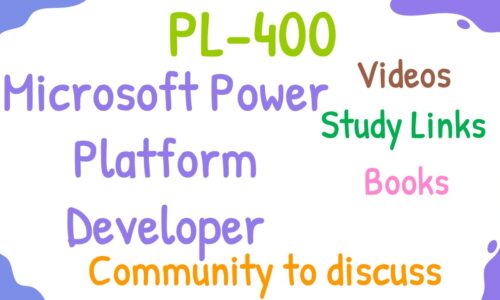 PL-400 Microsoft Power Platform Developer